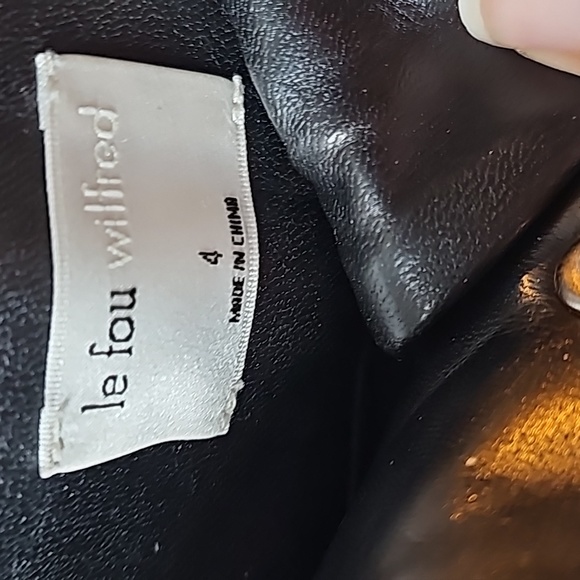 Le Fou Wilfred Moonwalk Pant Vegan Leather High Rise Pleats 80s Size 4 - Picture 8 of 9